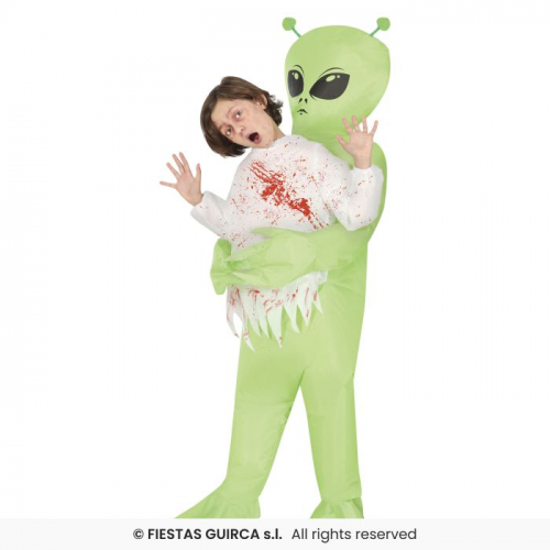 Alien som bär på ett barn i gruppen Högtider / Halloween / Halloweendräkter / Barndräkter hos PARTAJSHOP AB (78335a)