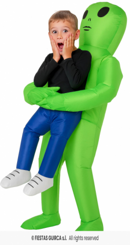 Alien som bär på ett barn i gruppen Högtider / Halloween / Halloweendräkter / Barndräkter hos PARTAJSHOP AB (78776)