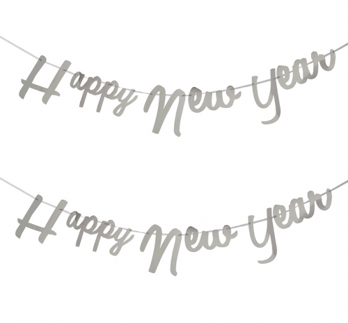 Happy New Year Girlang Svart/ guld main image 1