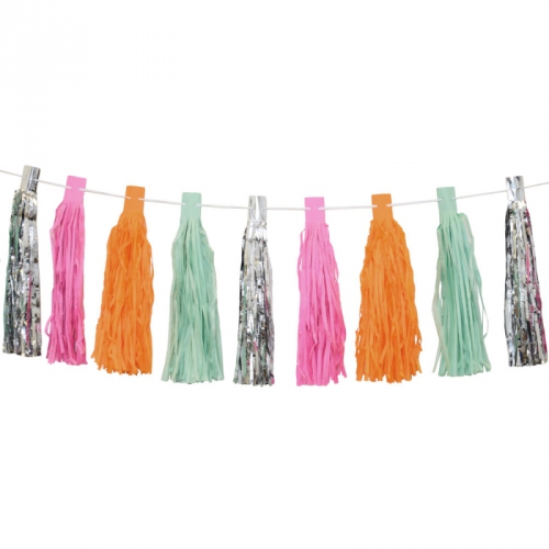 Girlang tassels pastell i gruppen Hgtider / Baby shower / Babyshower Dekorationer hos PARTAJSHOP AB (79645)