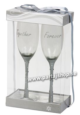 Champagneglas Together Forever  i gruppen Hgtider / Jul / Julklappar / Till lsklingen  hos PARTAJSHOP AB (80118-H265)