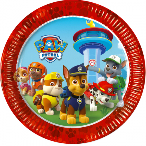 Tallrikar Paw Patrol i gruppen Festartiklar / Festteman / Paw Patrol hos PARTAJSHOP AB (8012921)