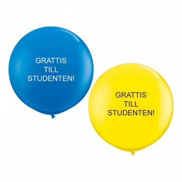 Jtteballong Grattis till studenten i gruppen Hgtider / Studenten / Studentballonger hos PARTAJSHOP AB (80511)