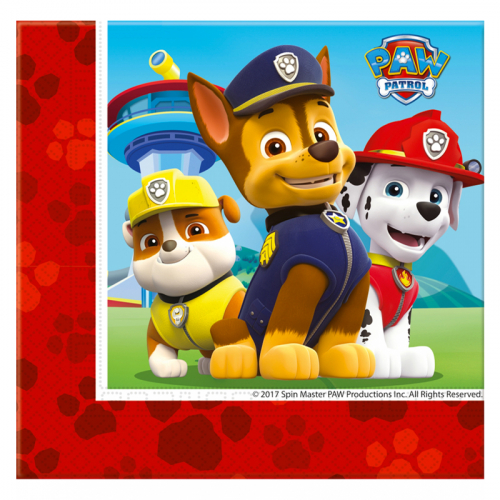 Servetter Paw Patrol i gruppen Festartiklar / Festteman / Paw Patrol hos PARTAJSHOP AB (8052477)