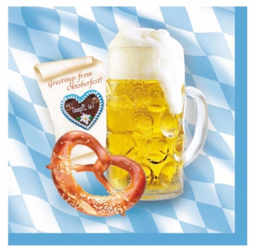 Servett oktoberfest 100-pack i gruppen Festartiklar / Festteman / Lnder  / Tyskland hos PARTAJSHOP AB (81340)