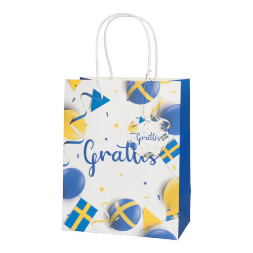 Presentpåse Student Grattis i gruppen Festartiklar / Presentinslagning / Presentpåsar hos PARTAJSHOP AB (81341)