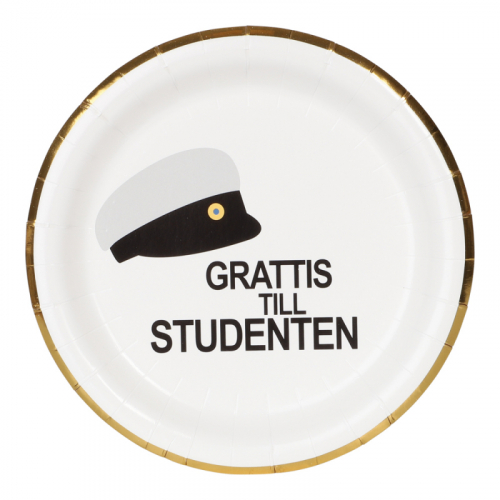 Papperstallrikar Studentmössa i gruppen Högtider / Studenten / Studentdukning hos PARTAJSHOP AB (81377)