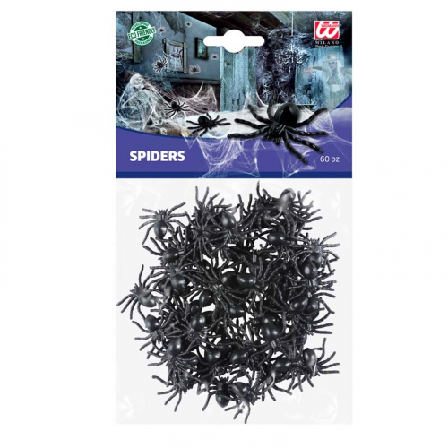 Spindlar 60-pack i gruppen Hgtider / Halloween / Halloweendukning hos PARTAJSHOP AB (8238R)