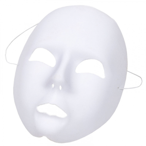 Ansiktsmask vit i gruppen Maskerad / Masker  / gonmasker hos PARTAJSHOP AB (83003-A454)