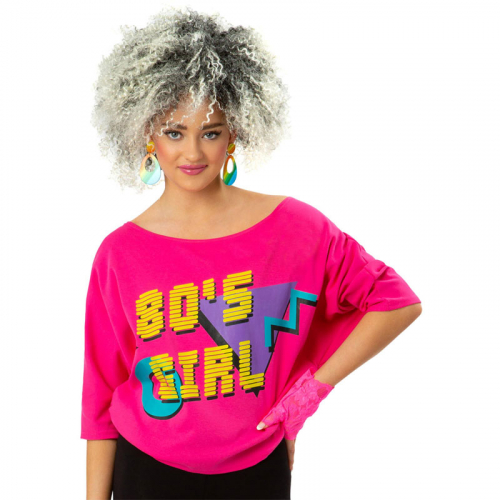 T-Shirt 80-tal i gruppen Maskerad / Maskeradteman / 80-talstema hos PARTAJSHOP AB (83015r)