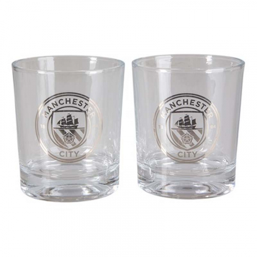 Manchester City whiskyglas i gruppen Bar & Spel / Dryckesglas  / Whiskyglas hos PARTAJSHOP AB (85631)