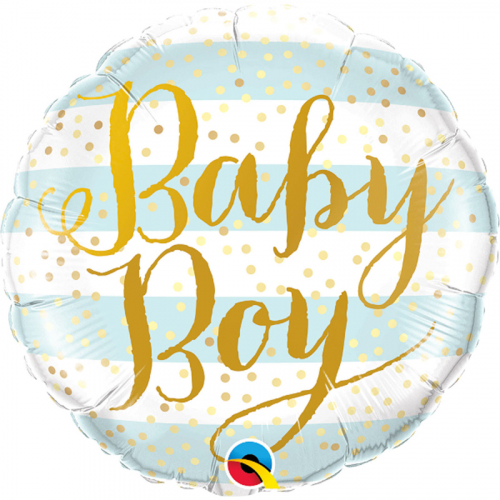 folieballong boy guld 63.5x74cm main image 1