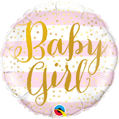 Folieballong Baby Girl i gruppen Festartiklar / Festteman / Fdelsedagsfest / Guld hos PARTAJSHOP AB (88004Q)