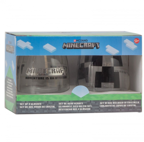 Minecraft glas 2-pack i gruppen Festartiklar / Dukning / Glas och engngsmuggar hos PARTAJSHOP AB (88174)
