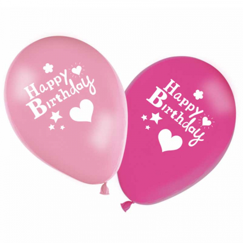 Ballonger Happy Birthday Rosa i gruppen Festartiklar / Barnkalas / Enhrningskalas hos PARTAJSHOP AB (88207)