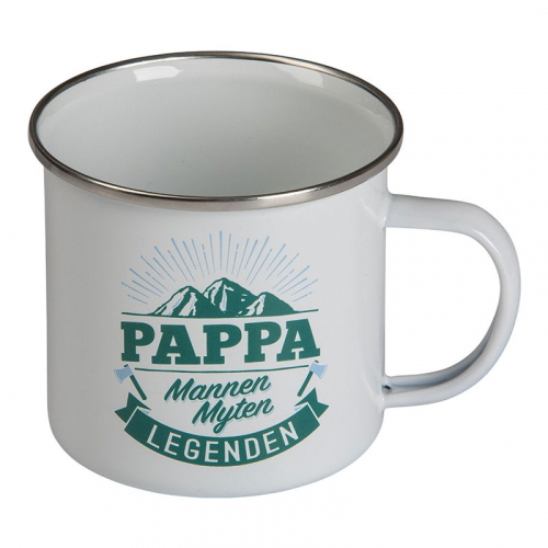 Retro emaljerad pltmugg Pappa i gruppen Hgtider / Jul / Julklappar / Till pappa hos PARTAJSHOP AB (89002)