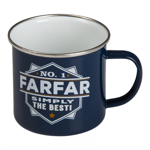 Retro emaljerad pltmugg Farfar i gruppen Hgtider / Jul / Julklappar / Till farfar/morfar hos PARTAJSHOP AB (89004)