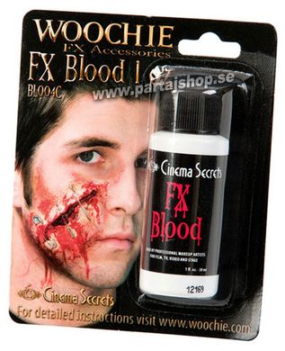 FX Blood professional 30 ml. i gruppen Hgtider / Halloween / Halloweensmink hos PARTAJSHOP AB (90070-C271)
