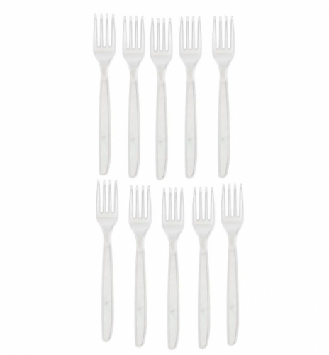 Gafflar 18,5 cm transparent i gruppen Högtider / Kräftskiva / Dukning Kräftskiva hos PARTAJSHOP AB (90473r)