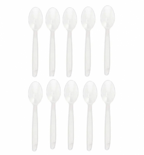 Teskedar 13 cm transparent i gruppen Festartiklar / Dukning / Bestick hos PARTAJSHOP AB (90476)