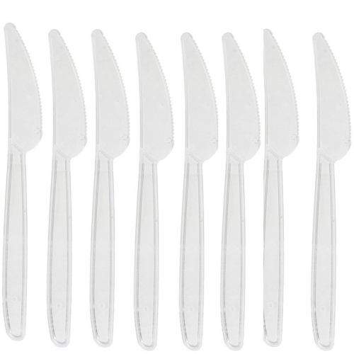 Bordsknivar 18,5 cm transparent i gruppen Festartiklar / Dukning / Bestick hos PARTAJSHOP AB (90479r)