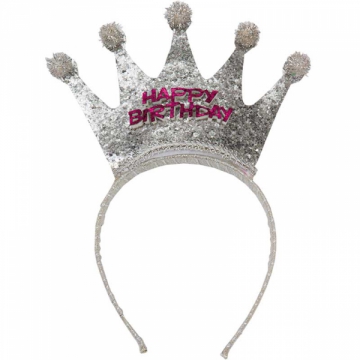 Diadem Happy Birthday i gruppen Festartiklar / Festteman / Fdelsedagsfest hos PARTAJSHOP AB (90745)