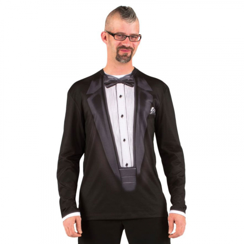 The black tux T-shirt i gruppen Roliga prylar / Klder, kepsar & mssor / Tattoo & vriga T-shirt hos PARTAJSHOP AB (90803-4-A542r)