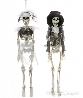 Hngande skelett brudpar i gruppen Hgtider / Halloween / Halloweendekoration hos PARTAJSHOP AB (90867r)
