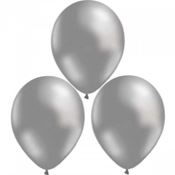 Ballonger Metallic Silver i gruppen Hgtider / Nyrsafton / Nyrsdekoration hos PARTAJSHOP AB (912161)