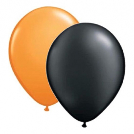 Ballonger Orange och Svart i gruppen Hgtider / Halloween / Halloweenballonger hos PARTAJSHOP AB (912203)