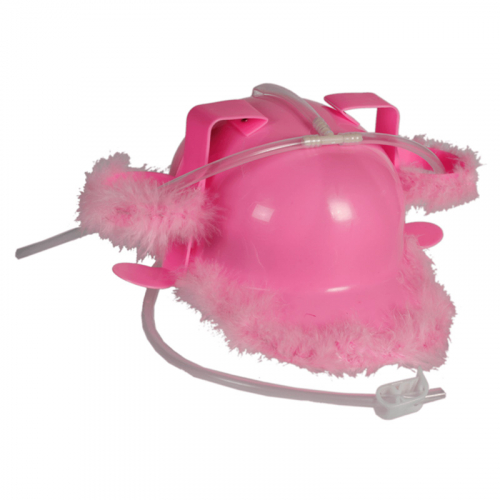 lhjlm med rosa fluff i gruppen Maskerad / Hattar / Roliga hattar hos PARTAJSHOP AB (93-2065-H2T1)