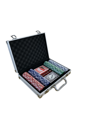 Texas Pokerset med vska i gruppen Bar & Spel / Festliga spel  / Kortspel hos PARTAJSHOP AB (93140)