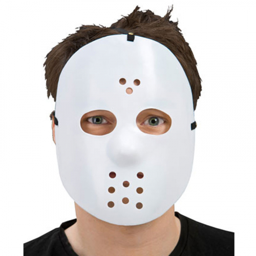 Hockeymask Vit i gruppen Maskerad / Maskeradteman / Halloweentema  hos PARTAJSHOP AB (94356-E171)