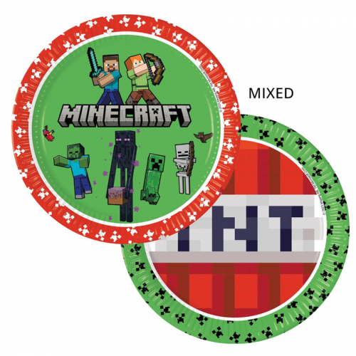 Tallrikar minecraft 8-pack i gruppen Festartiklar / Barnkalas / Minecraft hos PARTAJSHOP AB (94441)