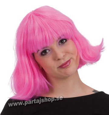 Axellng rosa peruk i gruppen Maskerad / Peruker / Damperuker hos PARTAJSHOP AB (94781-A451)