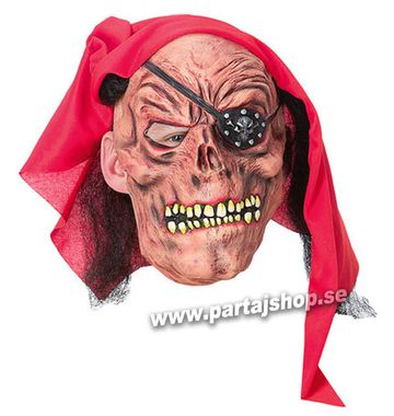 Mask pirat med scarf i gruppen Maskerad / Masker  / Vuxenmasker hos PARTAJSHOP AB (94981-A212)