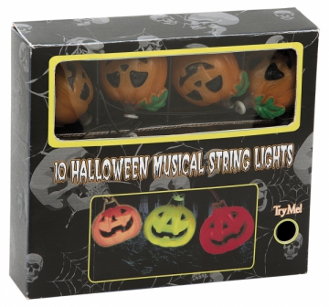 Ljusslinga Pumpa med ljud & ljus i gruppen Hgtider / Halloween / Halloweendukning hos PARTAJSHOP AB (95129)