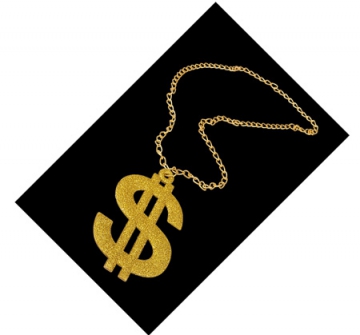 Dollar Halsband i gruppen Maskerad / Maskeradtillbehr / Armband, halsband & pannband hos PARTAJSHOP AB (95495)