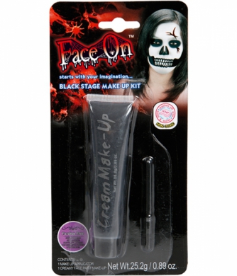 Ansiktsfrg svart creme i gruppen Hgtider / Halloween / Halloweensmink hos PARTAJSHOP AB (95528)