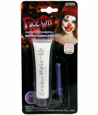 Ansiktsfrg vit creme i gruppen Hgtider / Halloween / Halloweensmink hos PARTAJSHOP AB (95529)