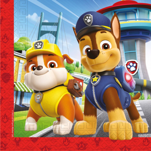 Servetter Paw patrol 20-pack i gruppen Festartiklar / Barnkalas / Paw Patrol hos PARTAJSHOP AB (95599)
