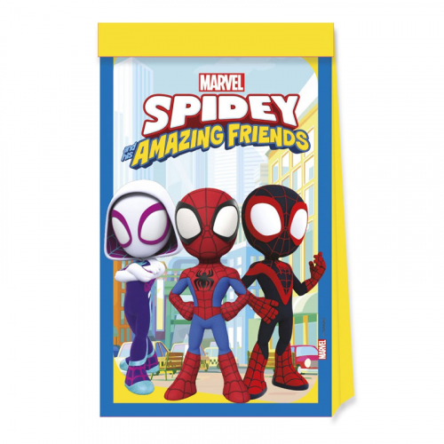 Kalaspåsar spidey 4-pack i gruppen Festartiklar / Barnkalas / Paw Patrol hos PARTAJSHOP AB (95601a)