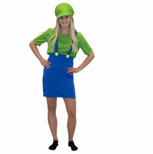 Luigi dam i gruppen Hgtider / Halloween / Halloweendrkter / Filmkaraktrer hos PARTAJSHOP AB (95611)