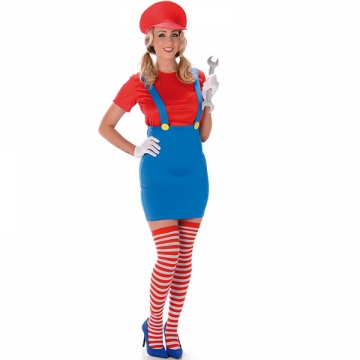 Super Mario Dam i gruppen Hgtider / Halloween / Halloweendrkter / Filmkaraktrer hos PARTAJSHOP AB (95612)