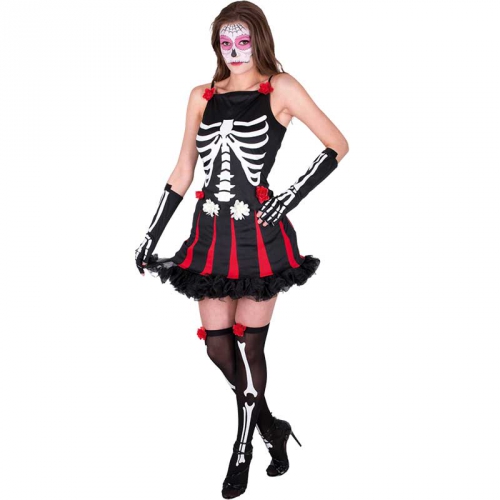 Skelettklnning maskeraddrkt  i gruppen Hgtider / Halloween / Halloweendrkter / Skelettdrkter hos PARTAJSHOP AB (95670)