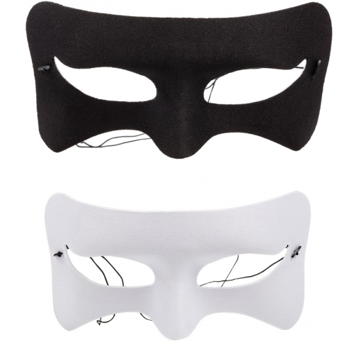 gonmask Vit, Svart i gruppen Maskerad / Maskeradteman / Halloweentema  hos PARTAJSHOP AB (95706)