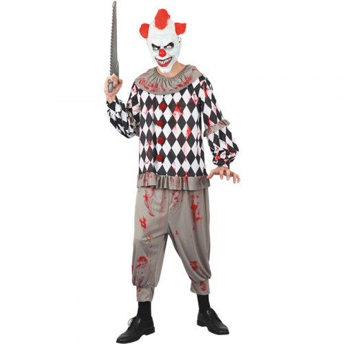 Clown Creepy Tonring Maskeraddrkt i gruppen Hgtider / Halloween / Halloweendrkter / Herrdrkter hos PARTAJSHOP AB (96016)