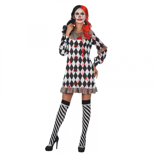 Clown Creepy Girl Maskeraddrkt i gruppen Hgtider / Halloween / Halloweendrkter / Zombiedrkter hos PARTAJSHOP AB (96017)