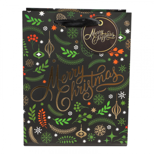 Presentpåse Christmas Dark  i gruppen Festartiklar / Presentinslagning / Presentpåsar hos PARTAJSHOP AB (96262)