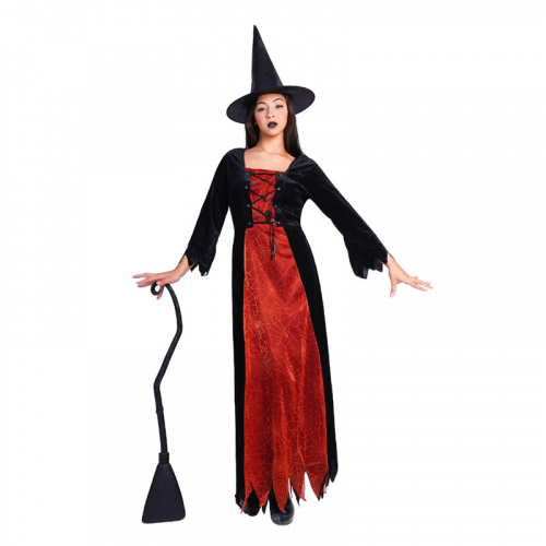 Kostym häxa i gruppen Högtider / Halloween / Halloweendräkter / Damdräkter hos PARTAJSHOP AB (96332-7)